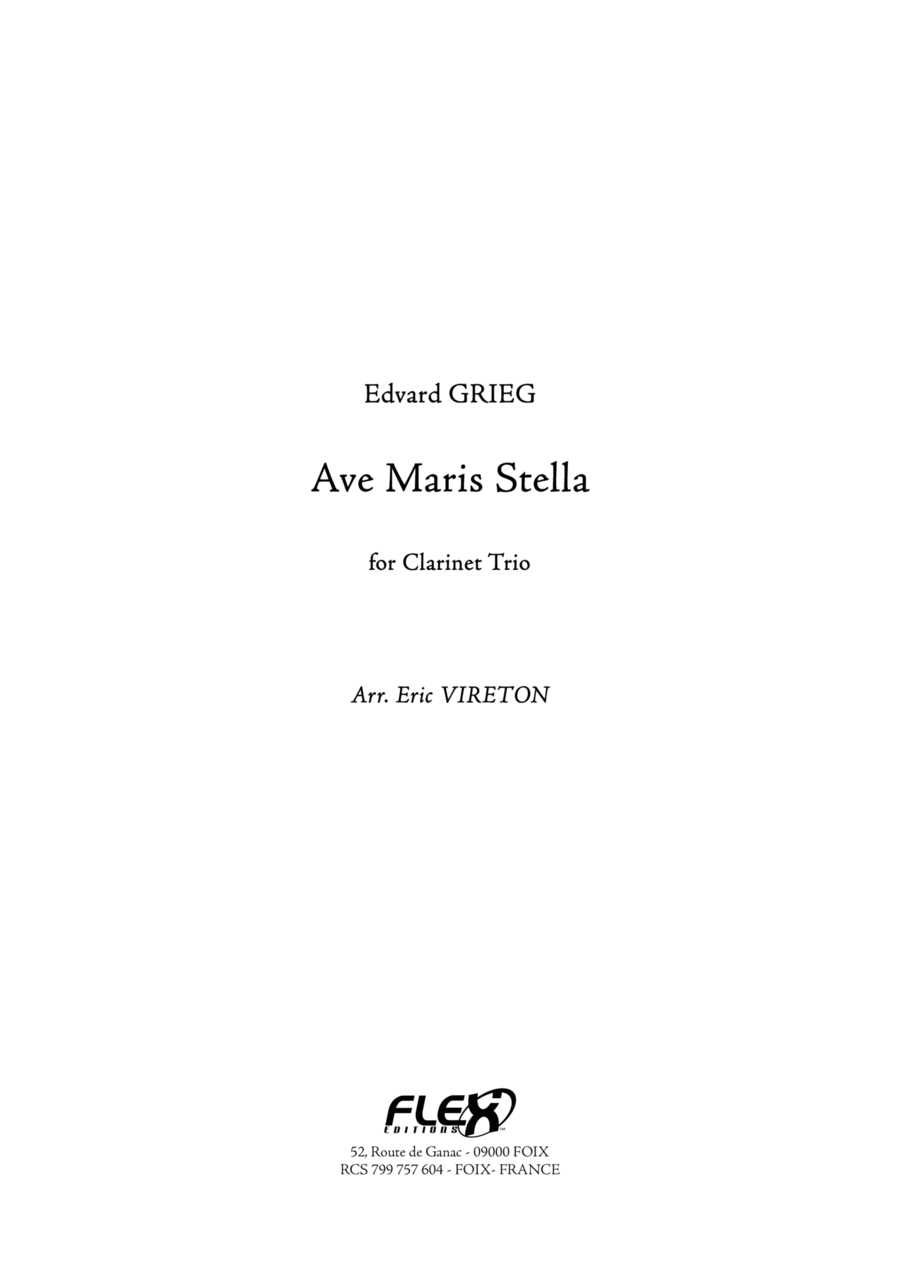 Ave Maris Stella Ave Maris Stella Clarinet Trio scores gallery preview page 1