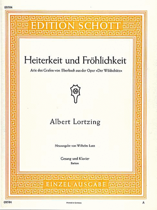 Heiterkeit and Frohlichkeit from Der Wildschutz