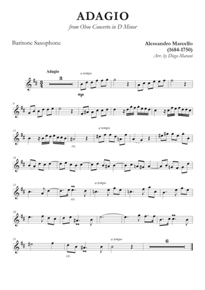 Marcello's Adagio for Baritone Saxophone and Piano