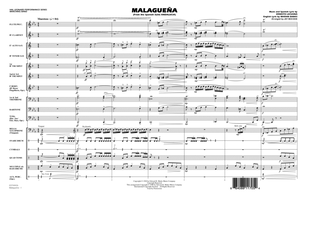 Book cover for Malagueña (arr. Jay Bocook) - Full Score
