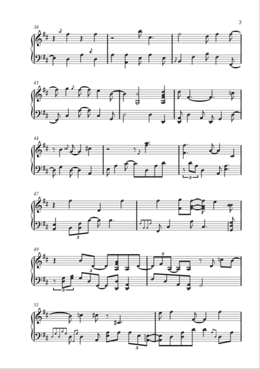 canon in d Easy Piano scores gallery preview page 3