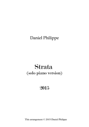 Book cover for Strata (solo piano version)