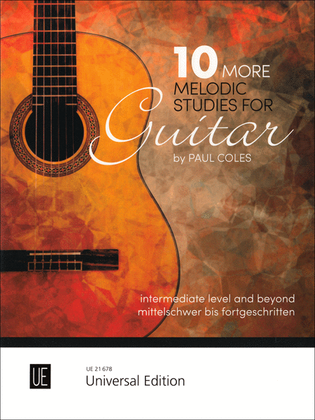 Book cover for 10 More Melodic Studies for Guitar