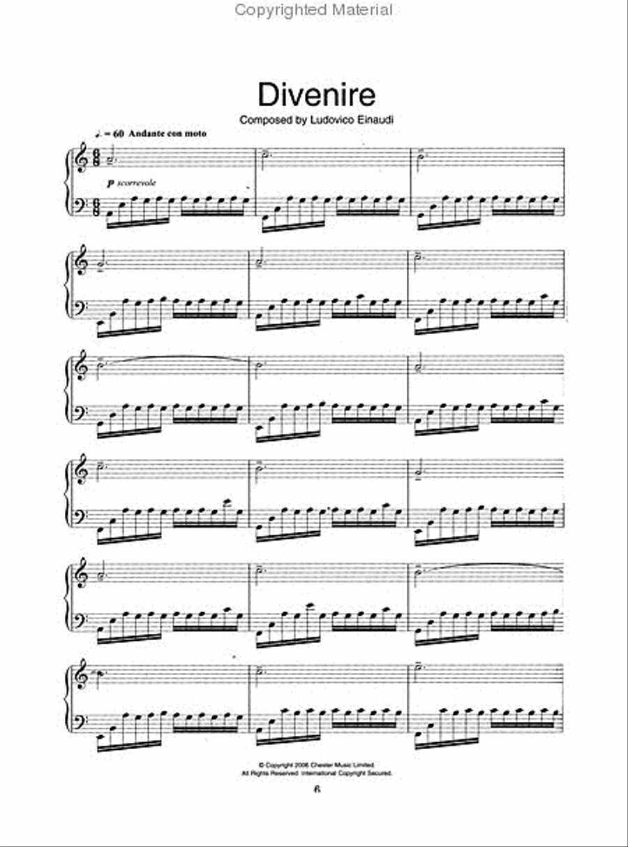 Divenire Piano Solo scores gallery preview page 3