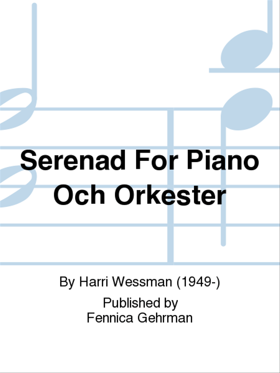 Serenade for Piano and Orchestra Piano scores gallery preview page 1