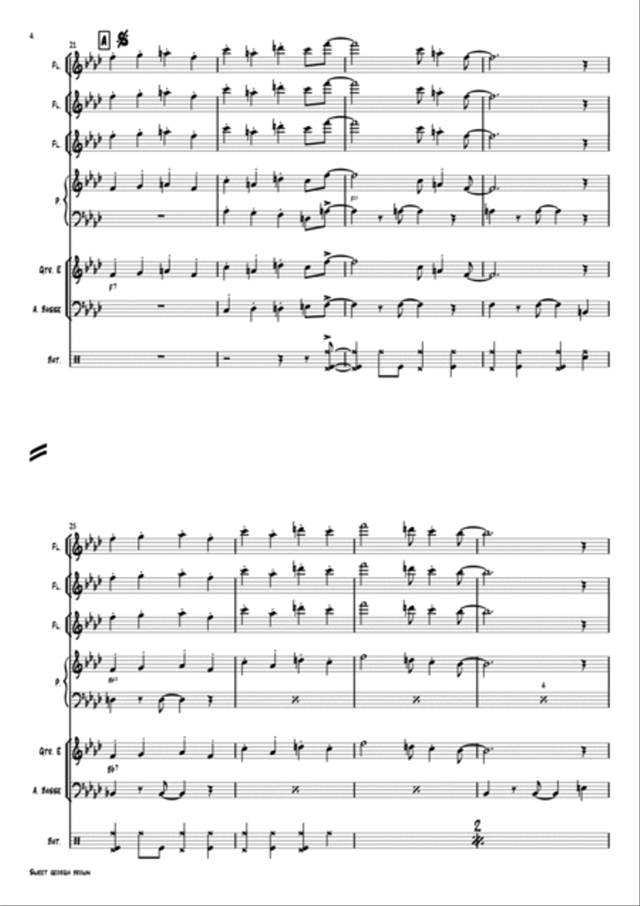 Sweet Georgia Brown Jazz Ensemble scores gallery preview page 4