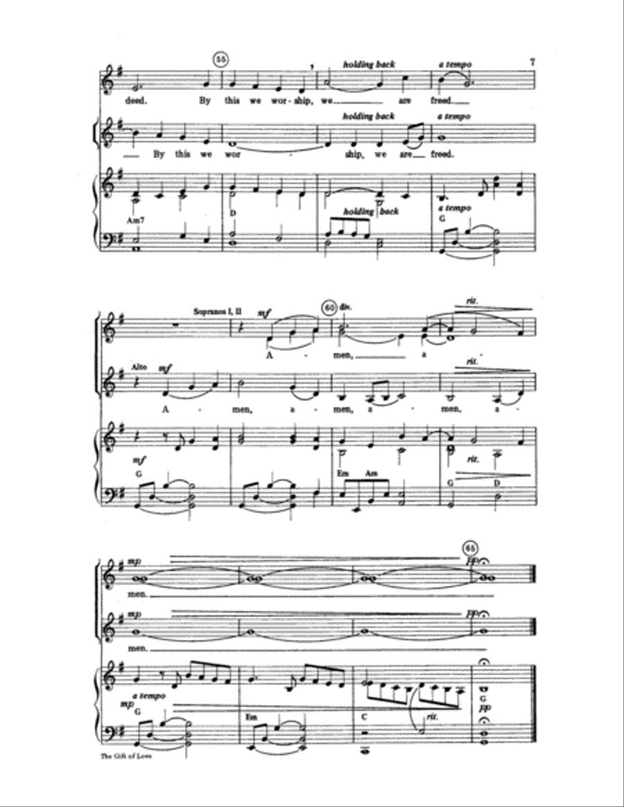 The Gift of Love Women's Choir scores gallery preview page 7