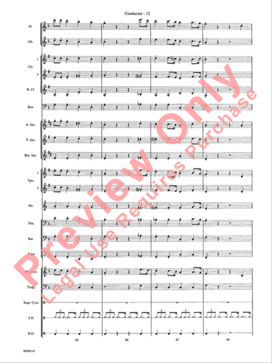 Let It Snow! Let It Snow! Let It Snow! Concert Band scores gallery preview page 15