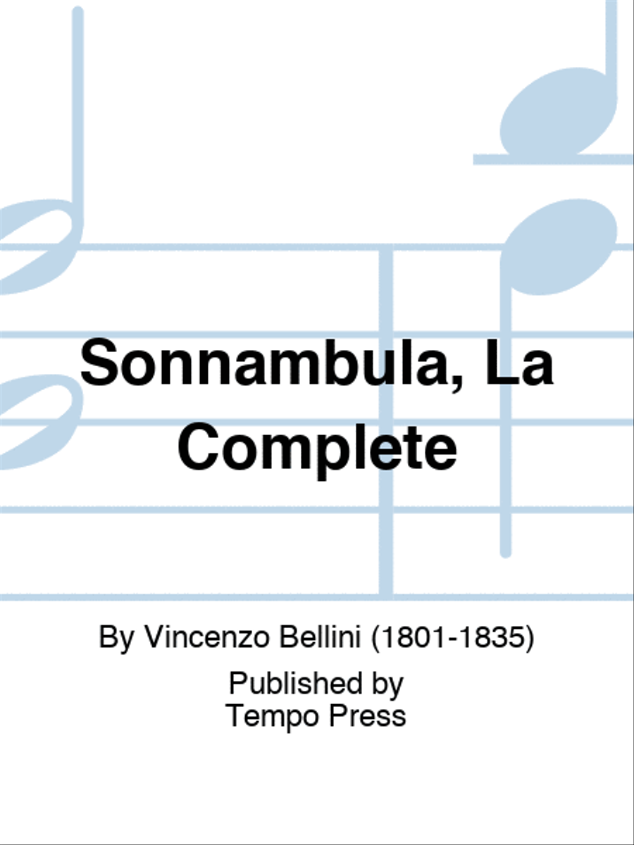 Sonnambula, La Complete STB scores gallery preview page 1
