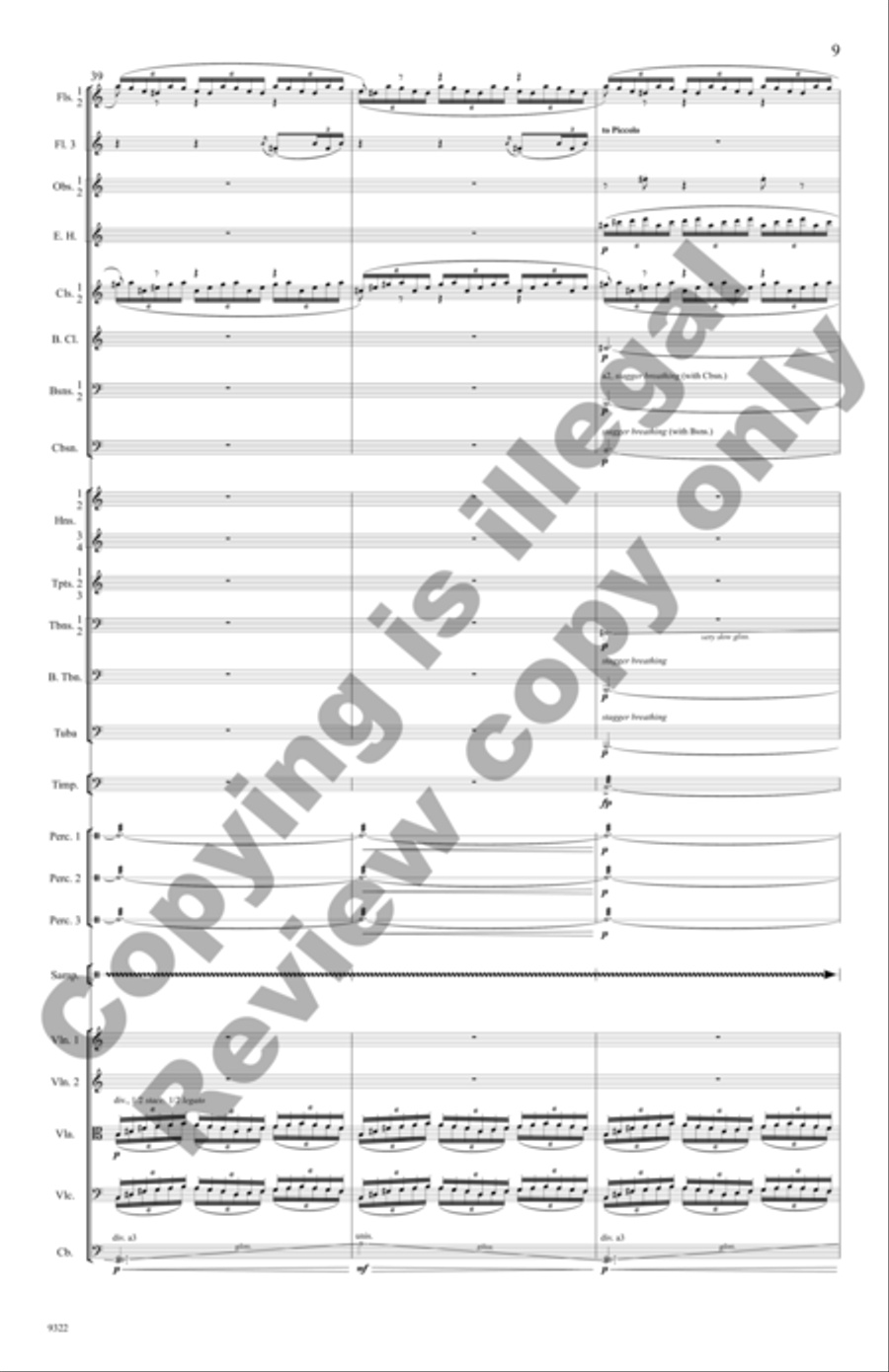 Voyager 130 (Additional Full Score) Full Orchestra scores gallery preview page 10