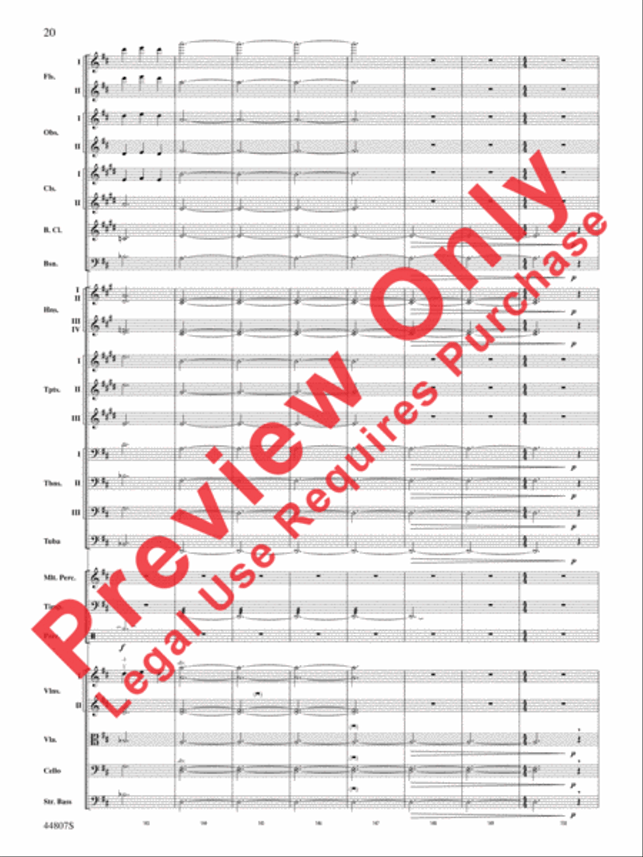 Pan: Highlights from the Warner Bros. Pictures Motion Picture Soundtrack Full Orchestra scores gallery preview page 21