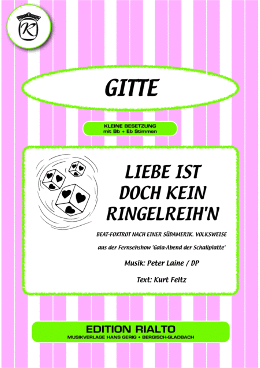 Liebe ist doch kein Ringelreih'n Voice scores gallery preview page 1
