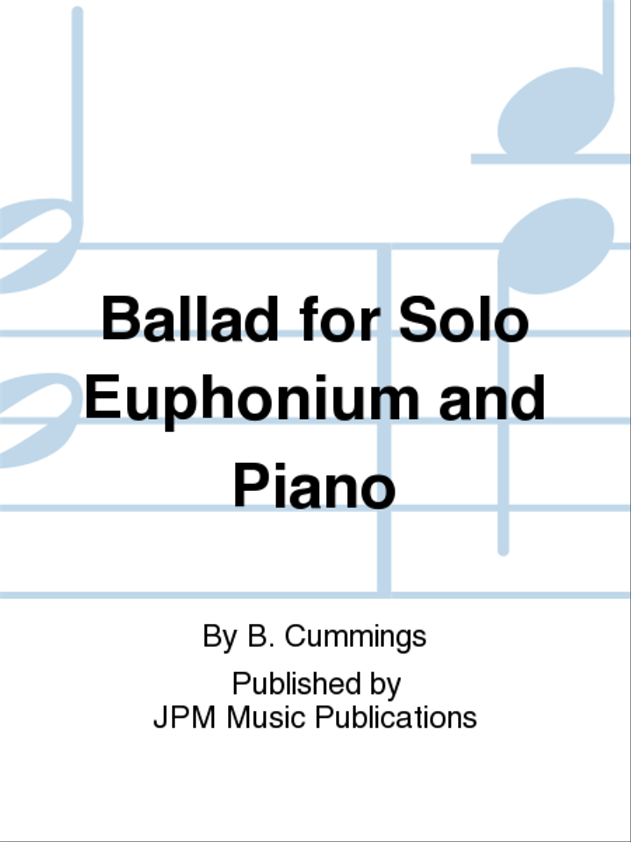 Ballad for Solo Euphonium and Piano Euphonium scores gallery preview page 1