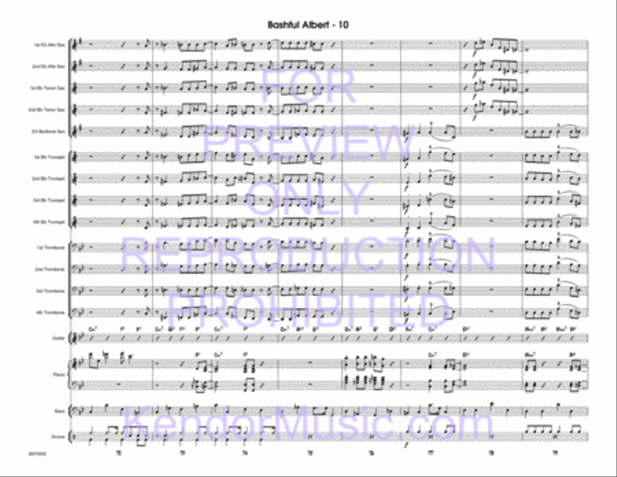 Bashful Albert Jazz Ensemble scores gallery preview page 11