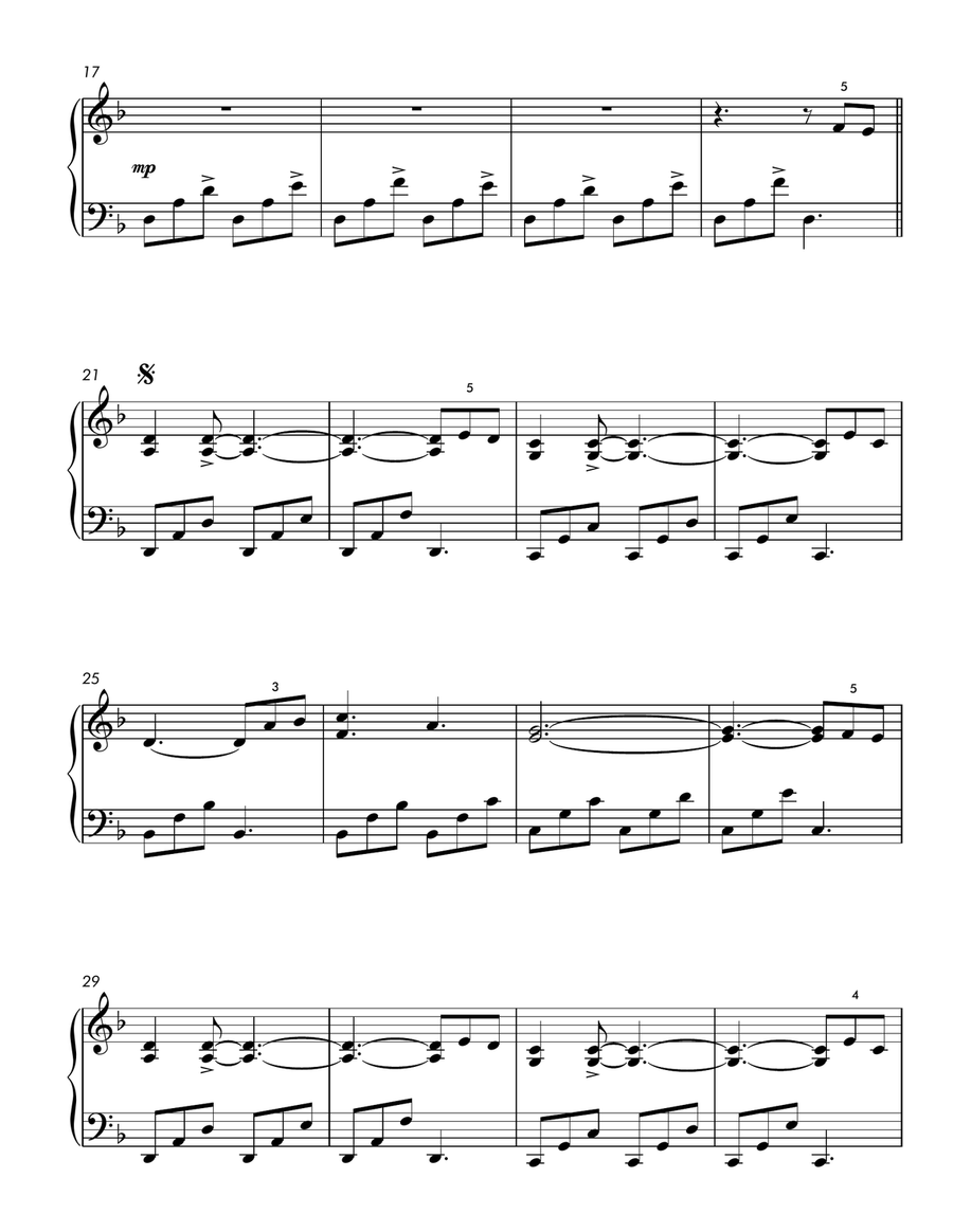 Breaking Free (Intermediate Showcase Solo) Piano Solo scores gallery preview page 3