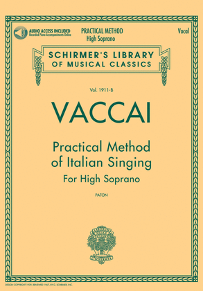 Book cover for Vaccai: Practical Method of Italian Singing