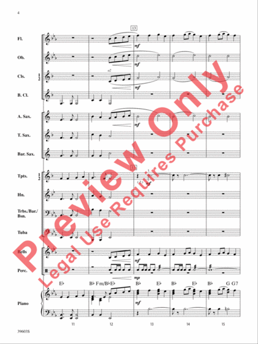 Ode to Joy Concert Band scores gallery preview page 5