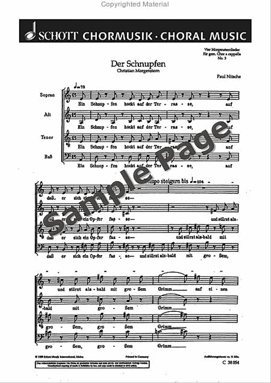 Nitsche P Schnupfen (ep) 4-Part scores gallery preview page 2