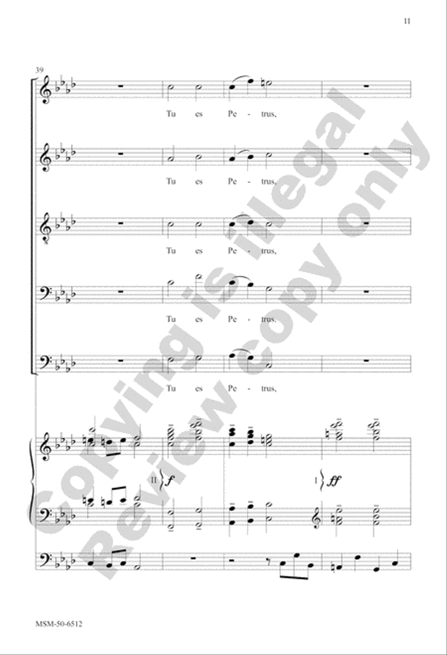 Tu es Petrus Tu es Petrus SAT scores gallery preview page 11