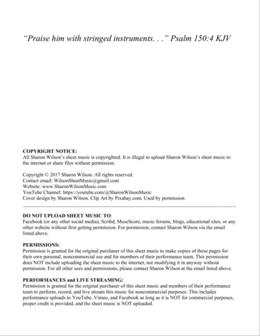 Stricken, Smitten, and Afflicted (for Flute and/or Violin Duet with Piano accompaniment) Flute scores gallery preview page 2