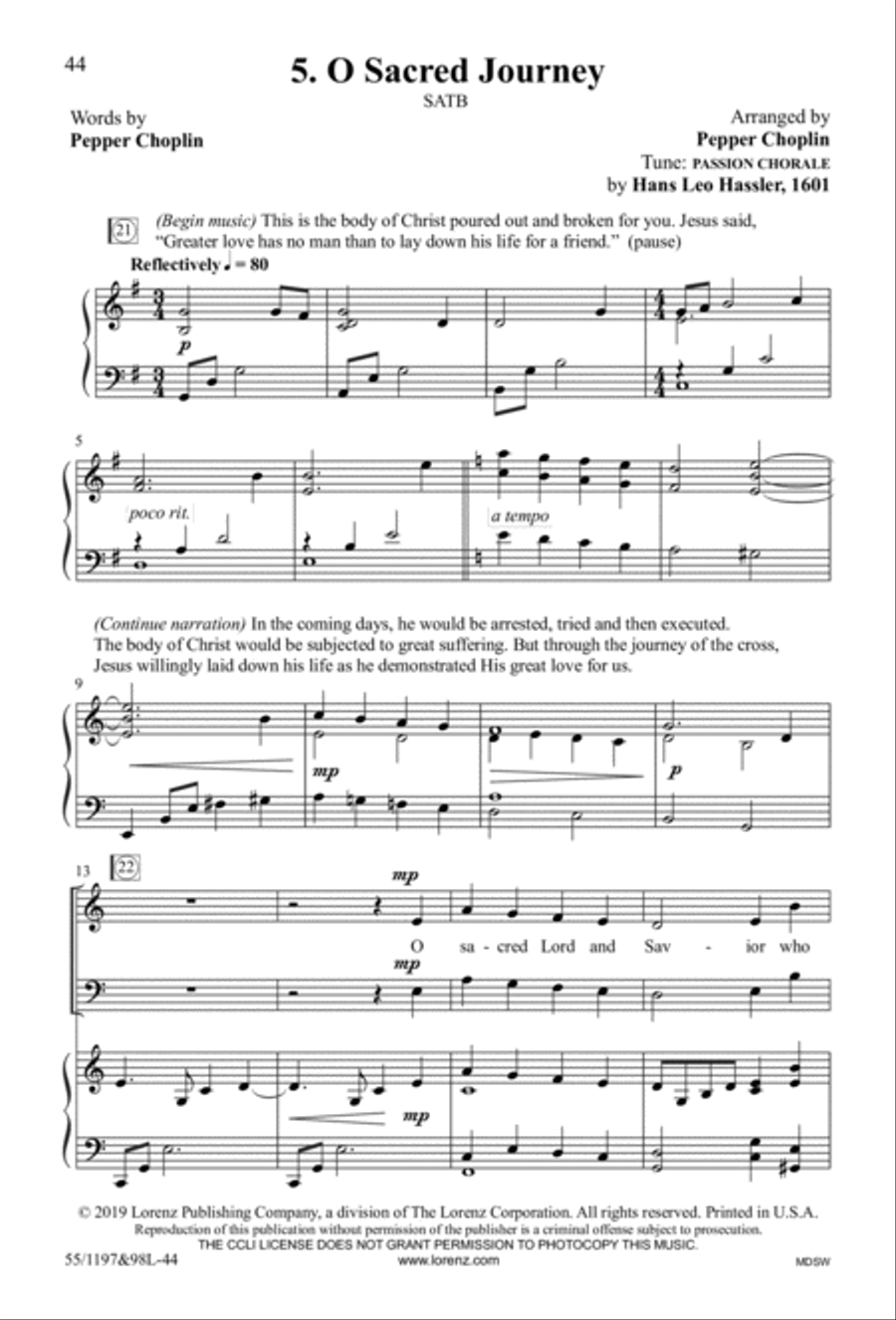 The Body of Christ 4-Part scores gallery preview page 21
