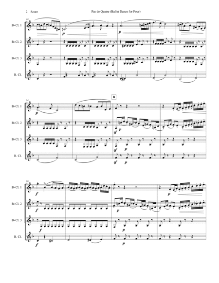 Verdi - Ballet Music for clarinet quartet (Jerusalem, Act III) image number null