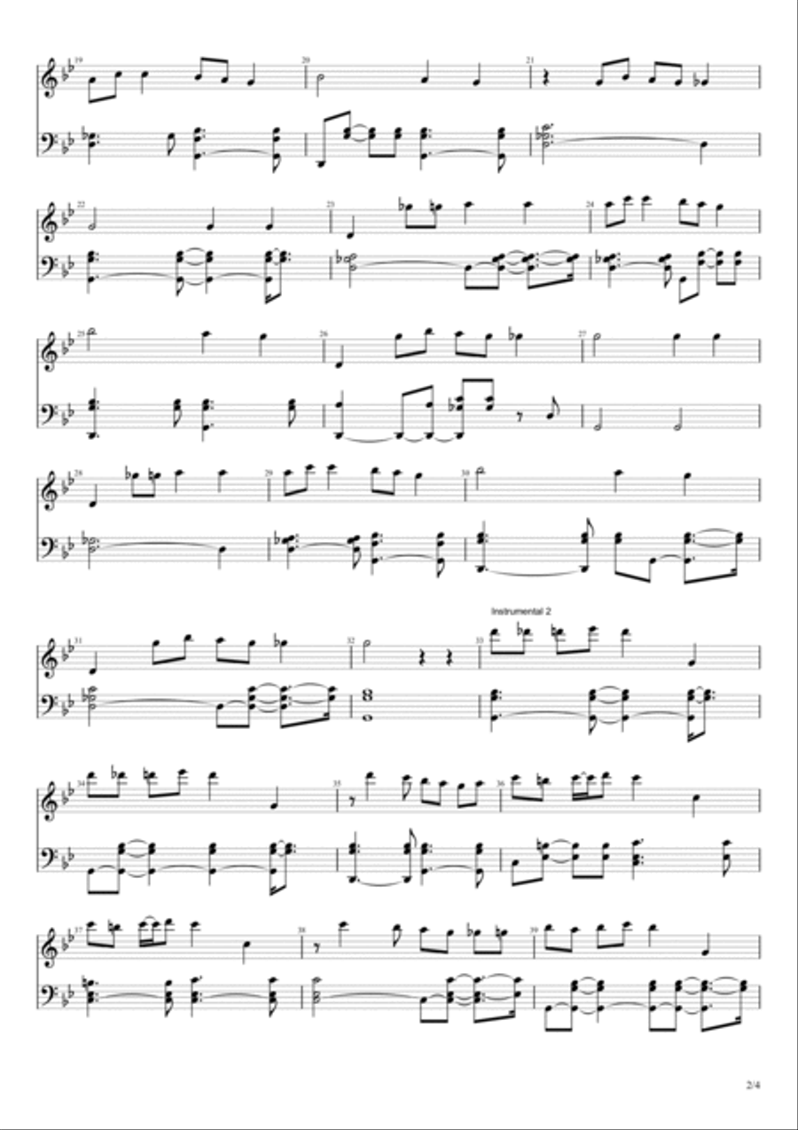 Afghan Music - Laily Laily Jan (Afghan Traditional Folk) لیلی لیلی جان - محلی افغ Piano scores gallery preview page 2