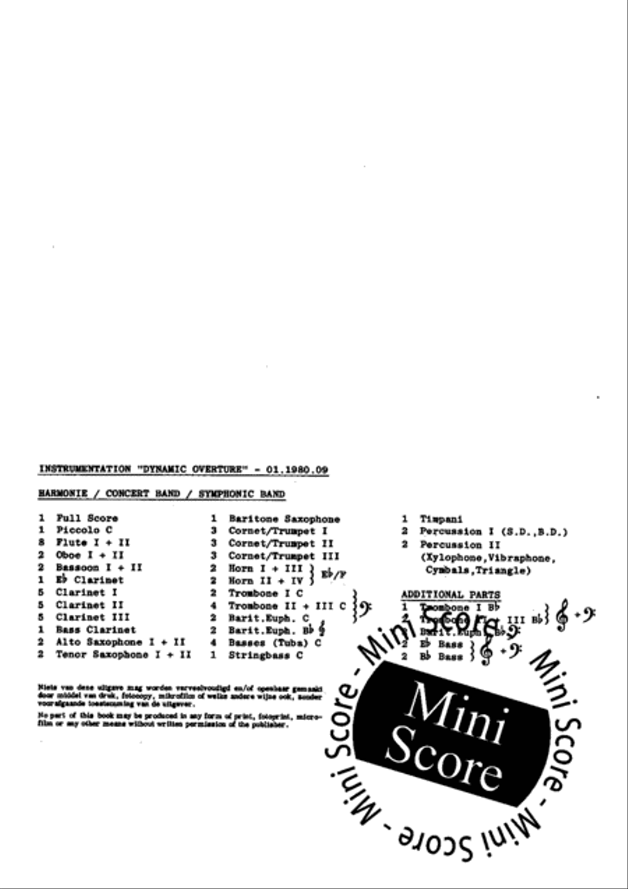 Dynamic Ouverture Concert Band scores gallery preview page 4