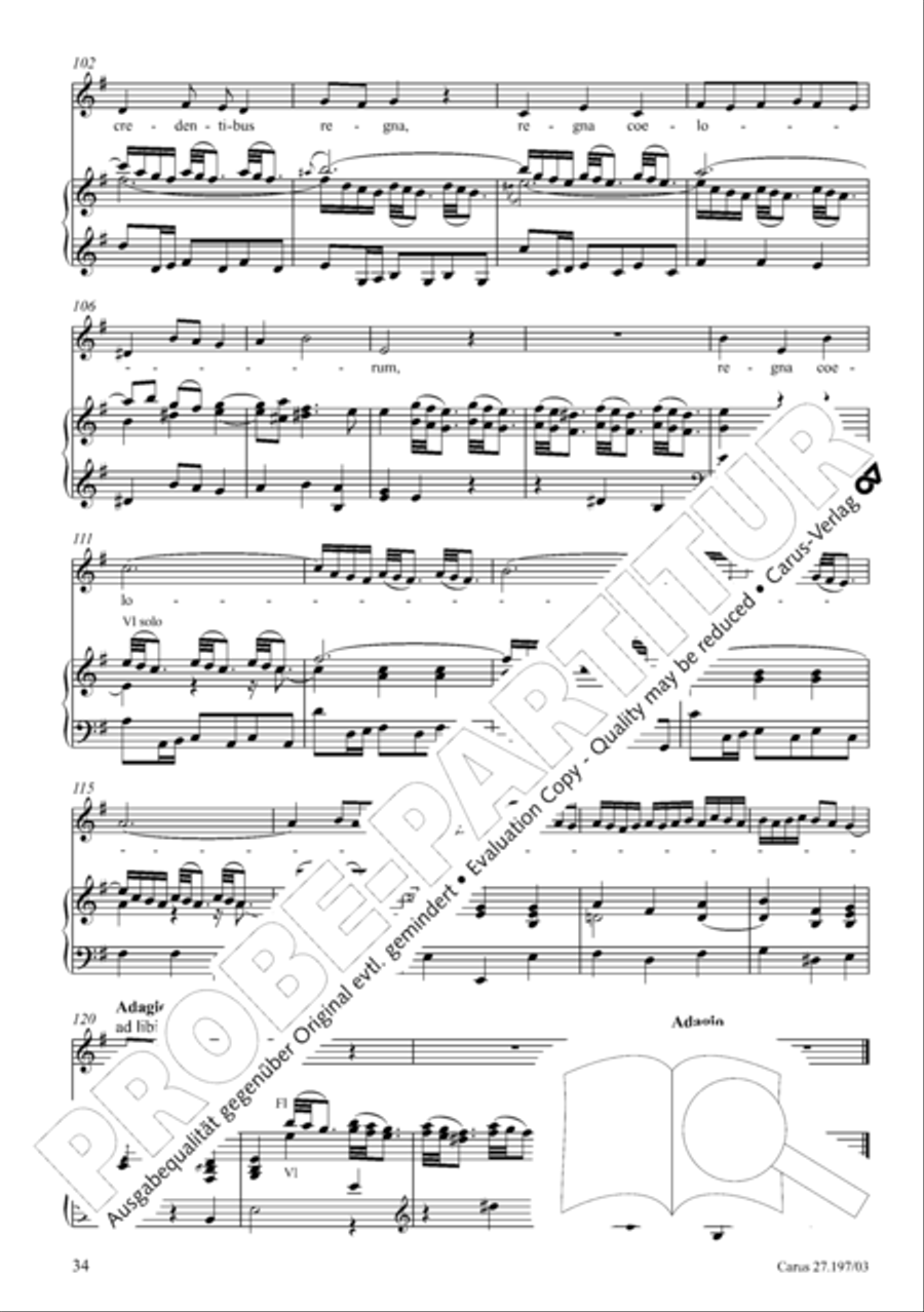 Te Deum in D a due cori SSATB scores gallery preview page 34
