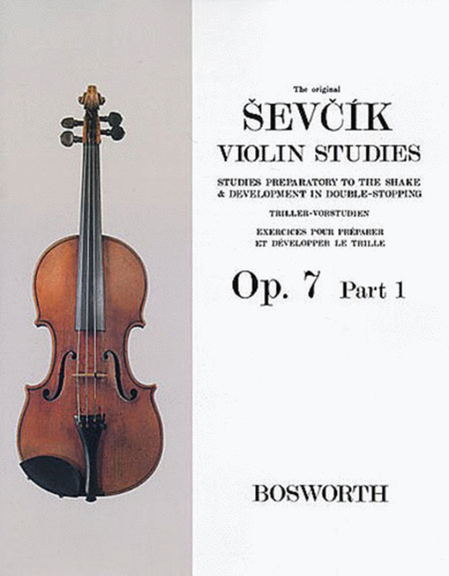 Sevcik Violin Studies Op 7 Pt 1