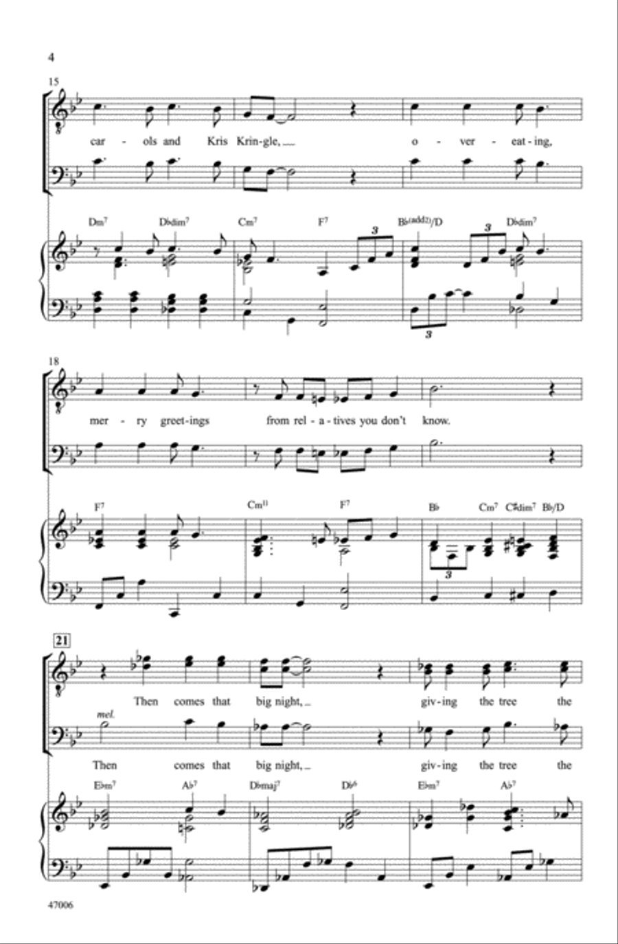 Mistletoe and Holly Choir scores gallery preview page 3