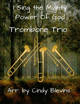 Book cover for I Sing the Mighty Power Of God, for Trombone Trio