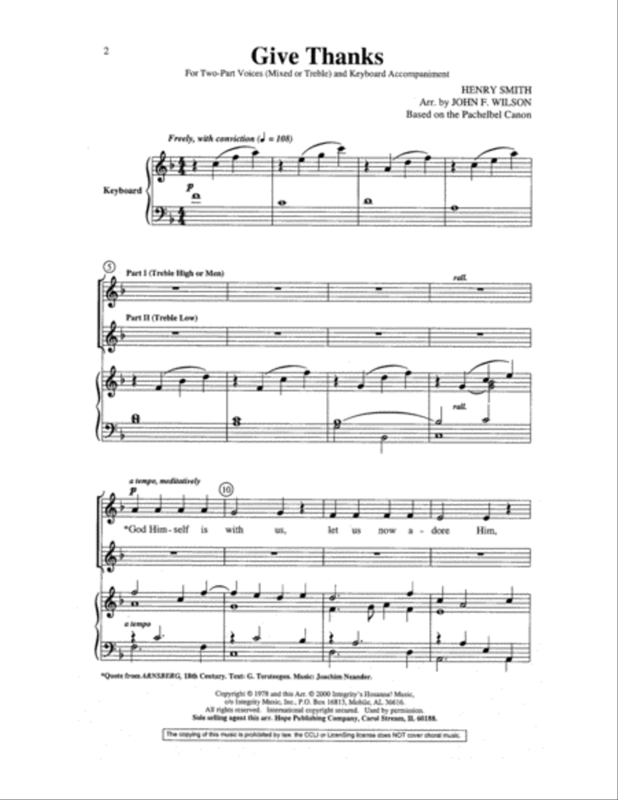 Give Thanks Choir scores gallery preview page 2