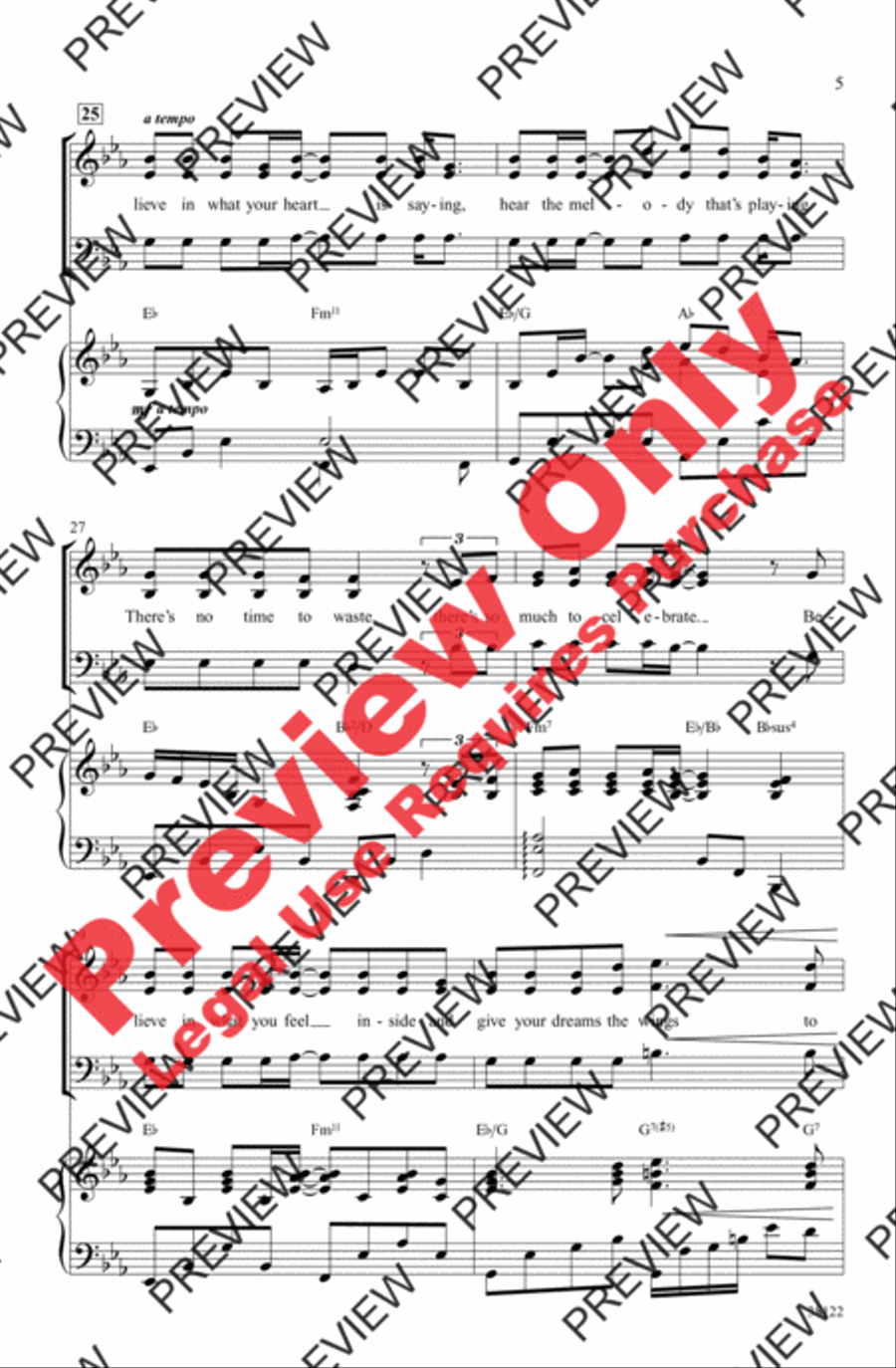 Believe 3-Part scores gallery preview page 5