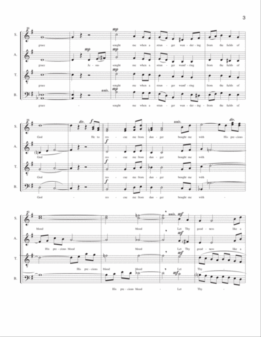 Two American Hymns 4-Part scores gallery preview page 4