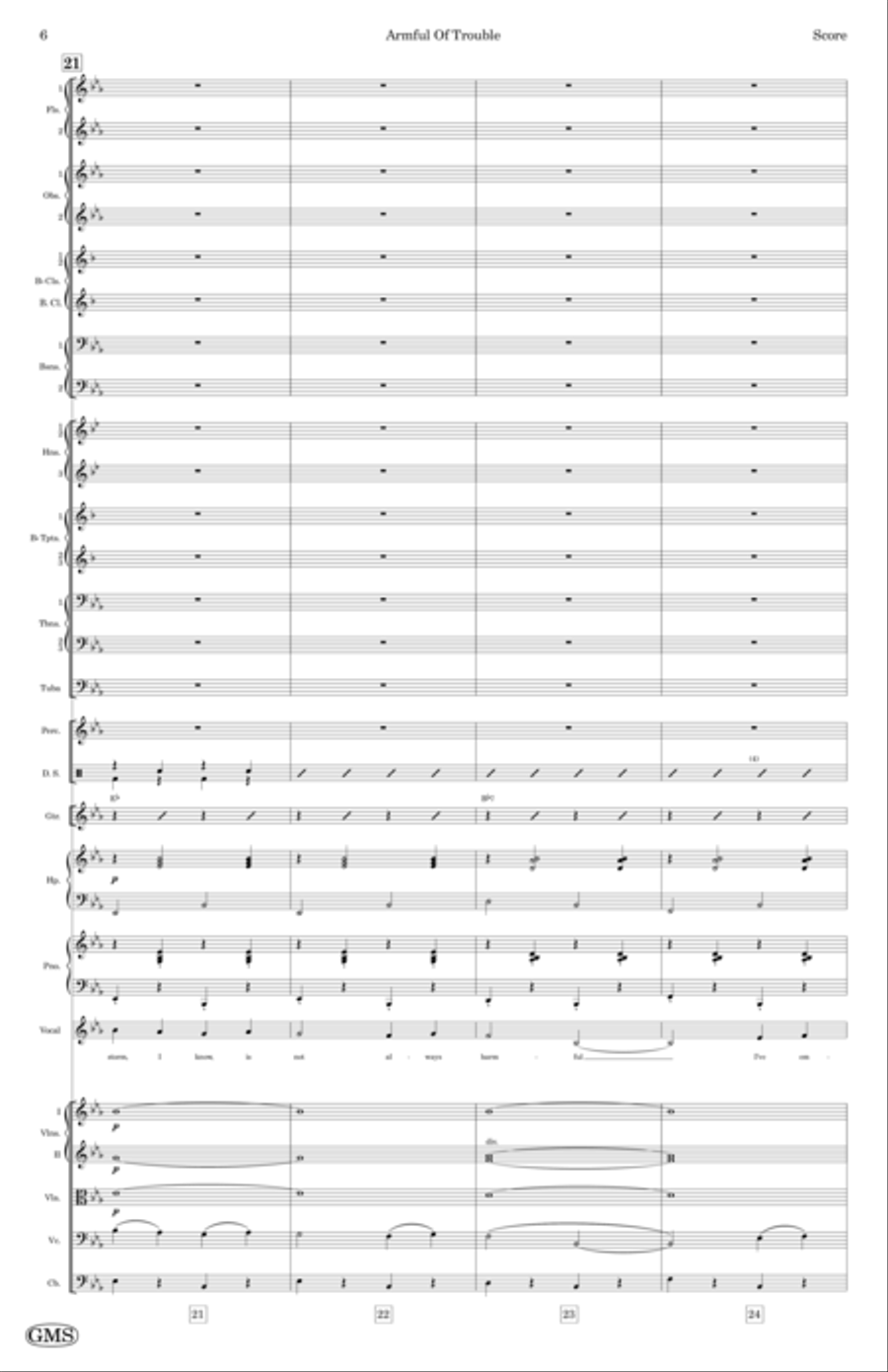Armful Of Trouble Full Orchestra scores gallery preview page 6