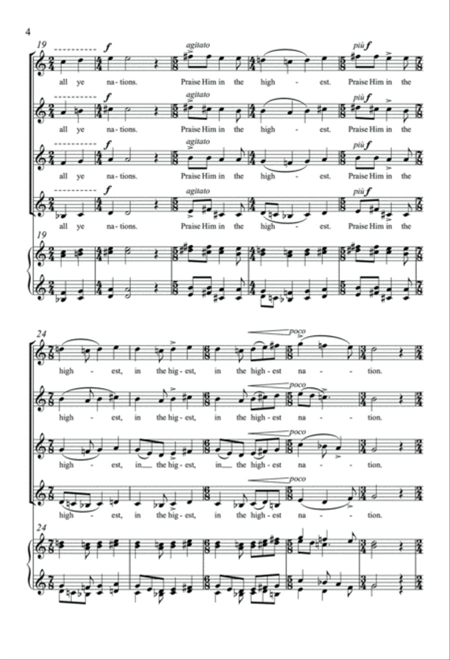 A Song Of Glad Tidings A Song Of Glad Tidings SSAA scores gallery preview page 4