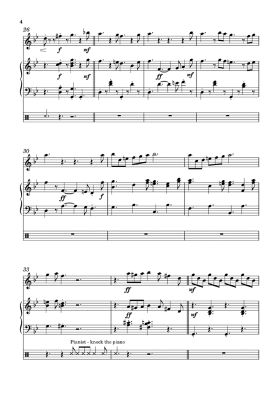 CLOG DANCE arranged for flute and piano Flute Solo scores gallery preview page 4
