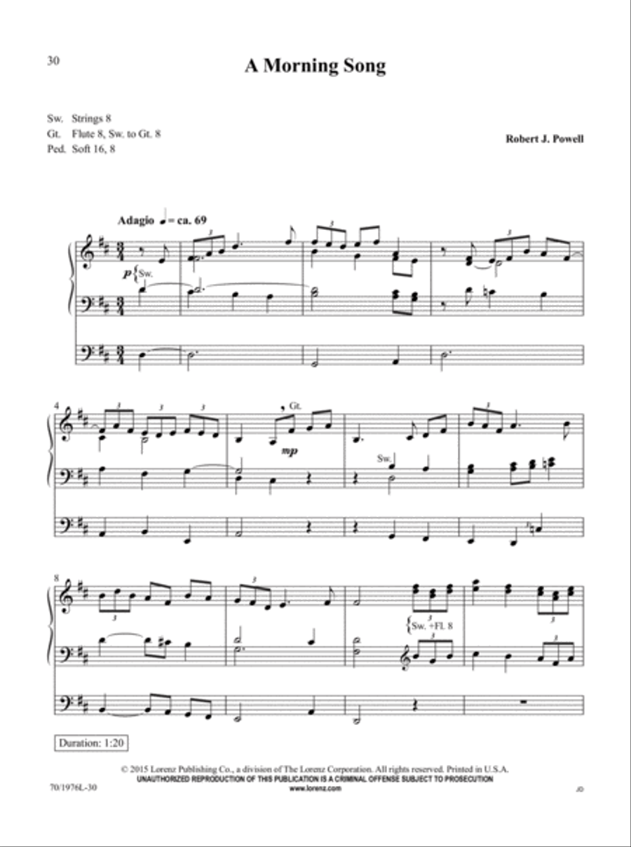 The Organist's Library, Vol. 60 Organ Solo scores gallery preview page 12