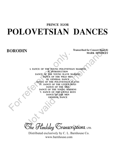 Polovetsian Dances image number null