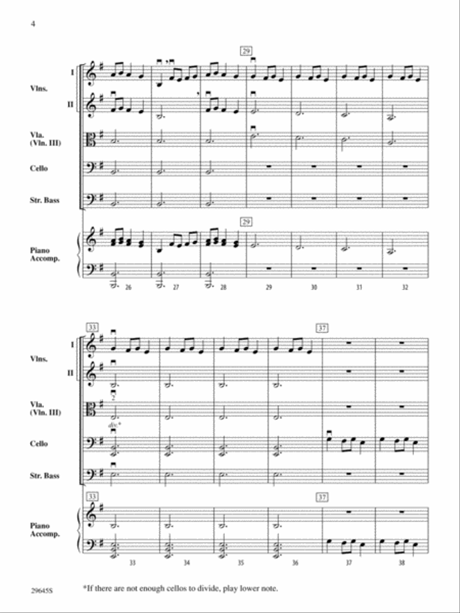 Ukranian Bell Carol: Score String Orchestra scores gallery preview page 4
