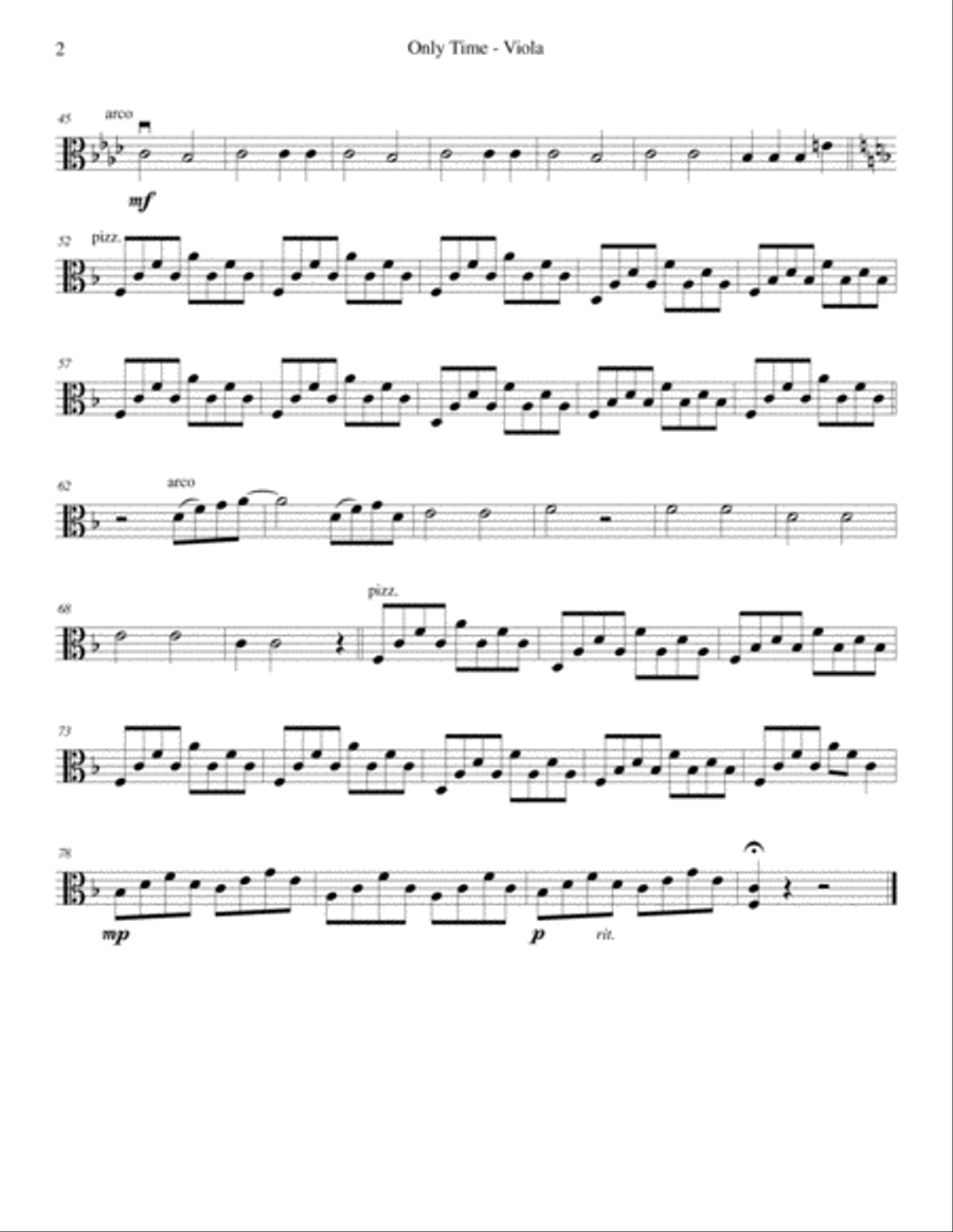 Only Time String Quartet scores gallery preview page 6