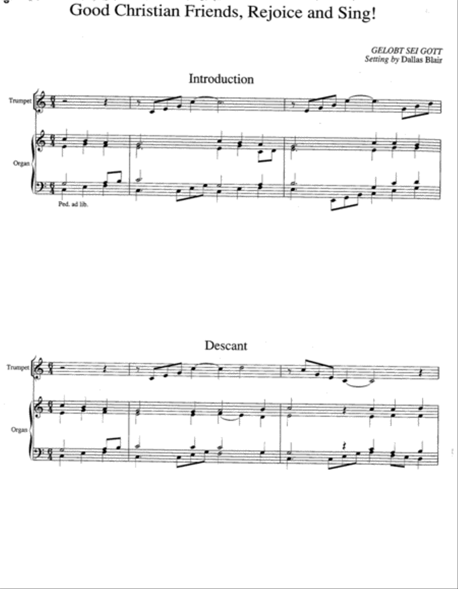 Hymn Introductions and Descants for Trumpet and Organ, Set 1