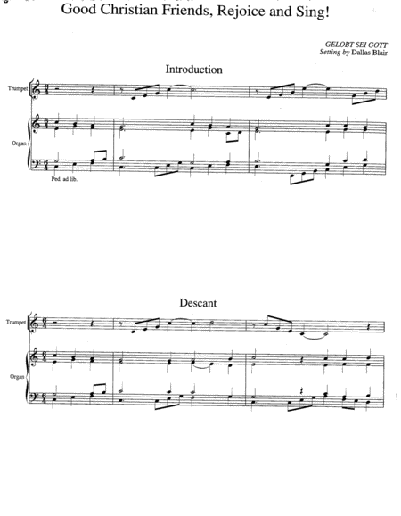 Hymn Introductions and Descants for Trumpet and Organ, Set 1