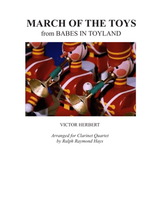 Book cover for March of the Toys (for clarinet quartet)