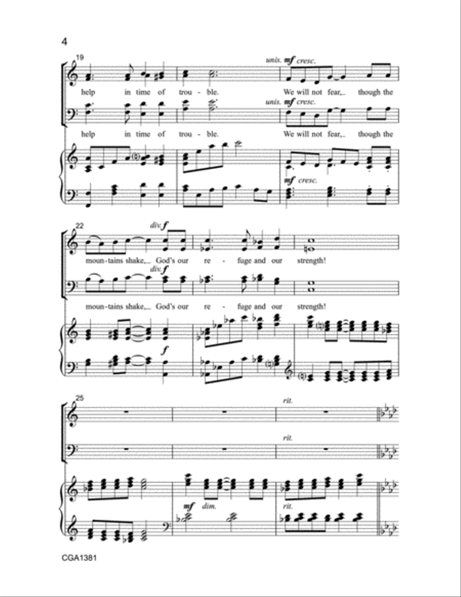 God Is Our Refuge and Strength 4-Part scores gallery preview page 4