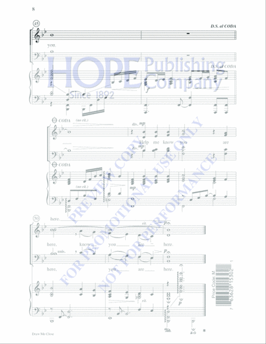 Draw Me Close 4-Part scores gallery preview page 8