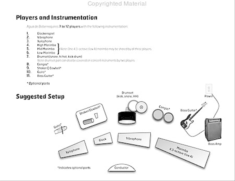 Agua de Beber Percussion Ensemble scores gallery preview page 4