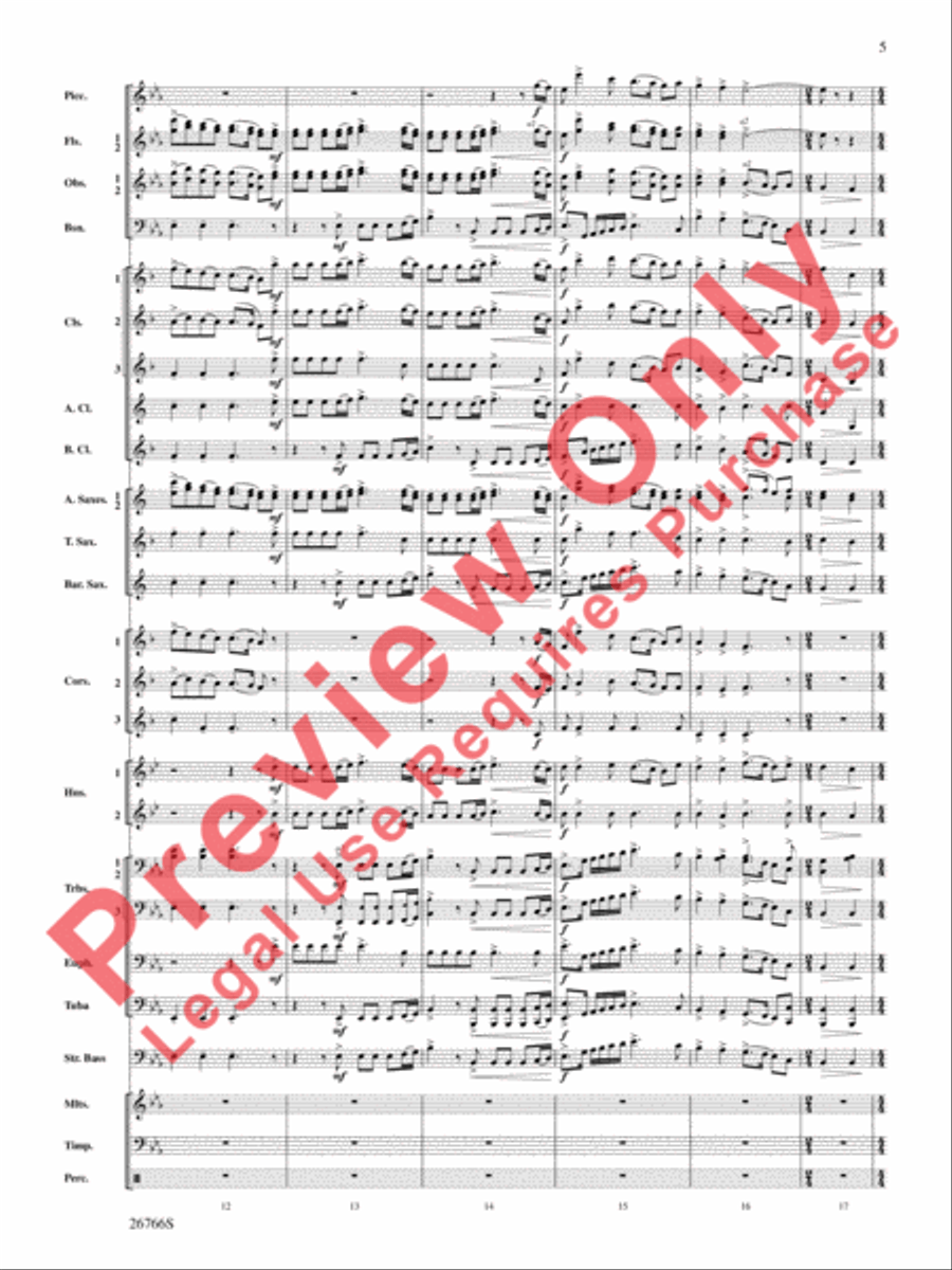 A Christmas Festival A Christmas Festival Concert Band scores gallery preview page 6