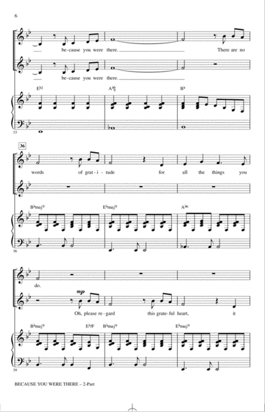 Because You Were There 2-Part scores gallery preview page 5